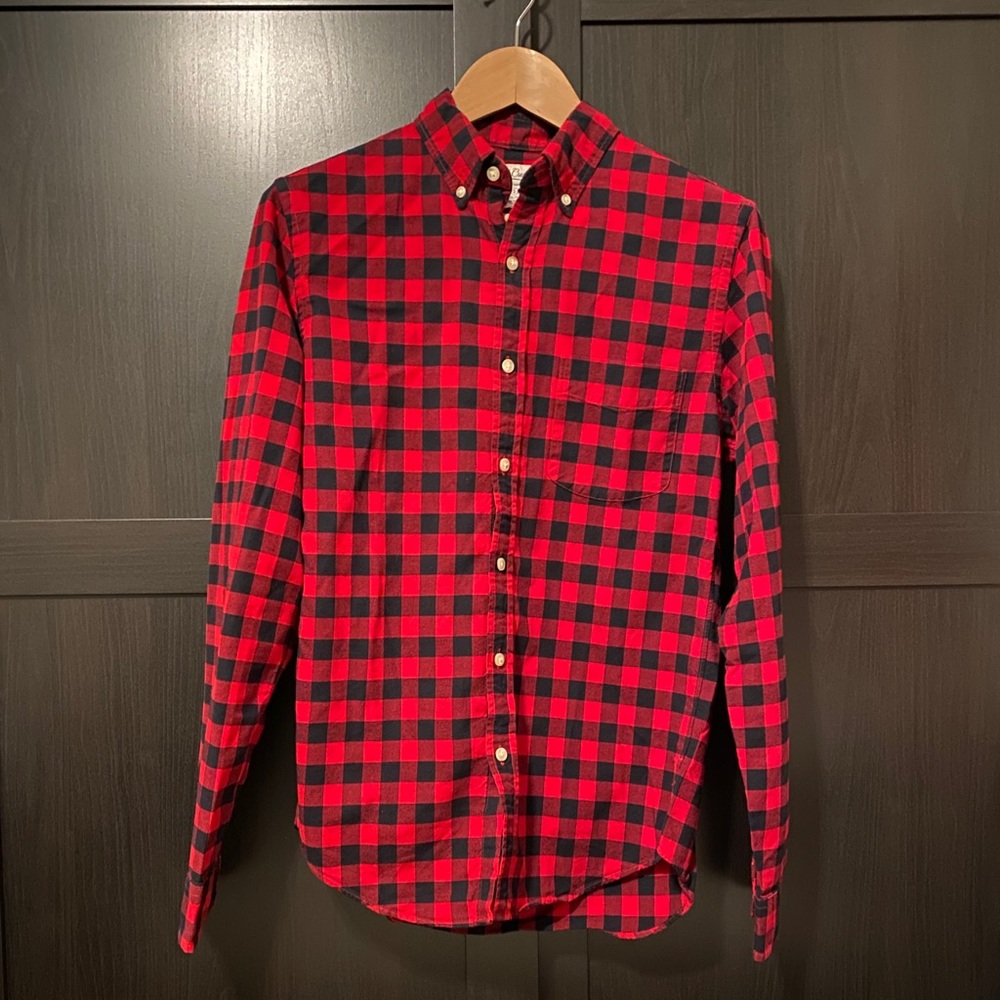J.Crew Slim Buffalo Check Oxford Shirt